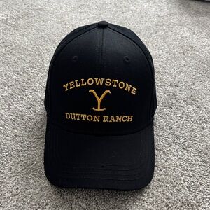 Yellowstone Dutton Ranch Embroidered Black Cap